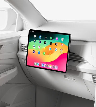 KUXIU X97 Pro MAX Soporte Magnético para iPad con Carga para Reposacabezas de Coche y Ventilación de Aire